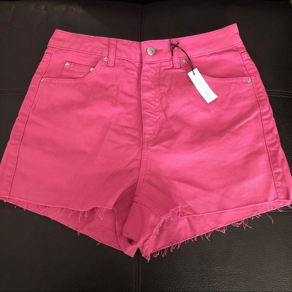 Topshop denim mom shorts